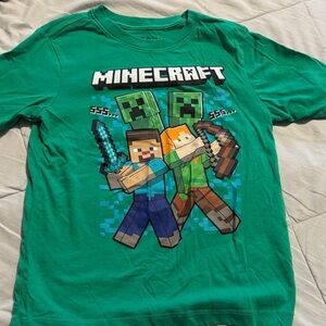 Green Minecraft Graphic T-Shirt